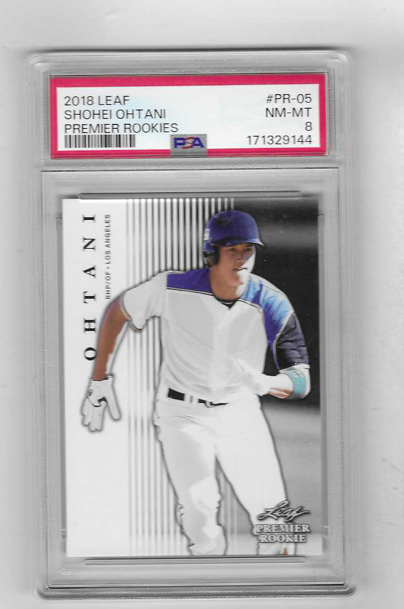 2018 LEAF PREMIER ROOKIES SHOHEI OHTANI #PR-5 PSA 8 NM-MT * view 1