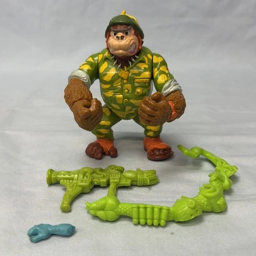 Vintage 1991 TMNT Ninja Turtles Sergeant Bananas Figure Nearly Complete No Larry