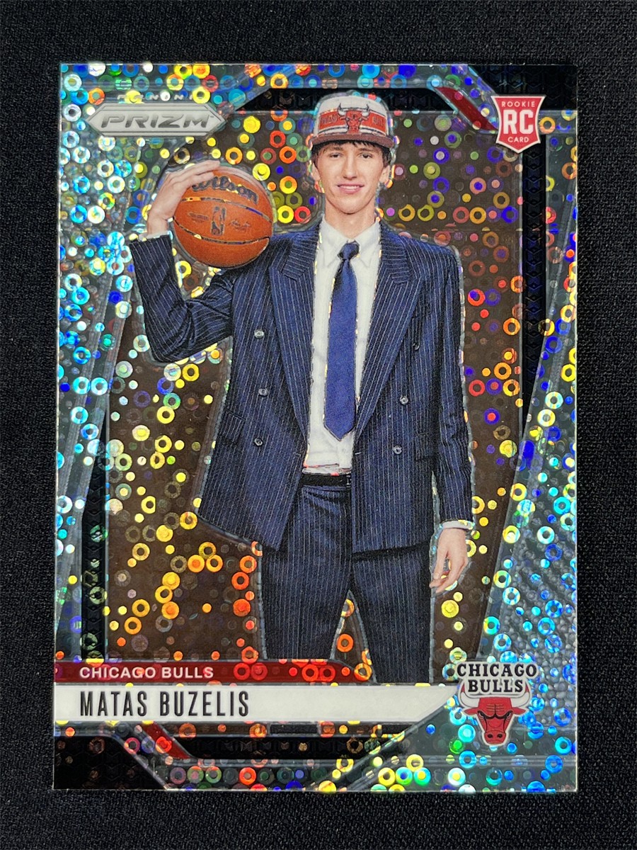 2024-25 Panini Prizm Fast Break Matas Buzelis #252 Variation Silver Disco RC