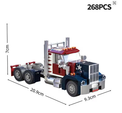 268 Teile American Truck Bausteine Set Modell MOC Engineering Transport