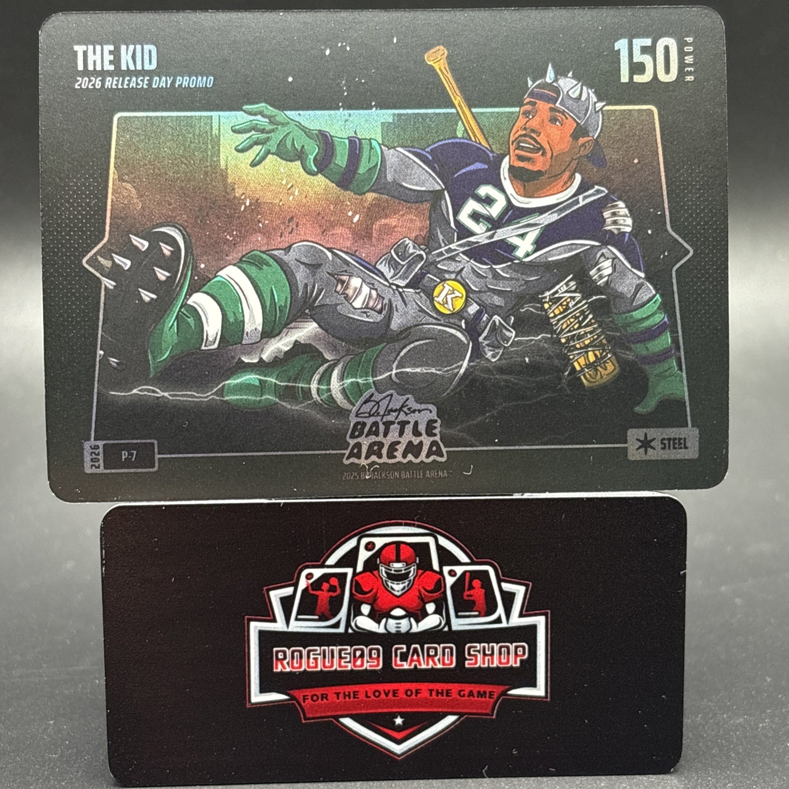 2026 Bo Jackson Battle Arena THE KID Ken Griffey Jr #P-7 Release Day Promo Steel