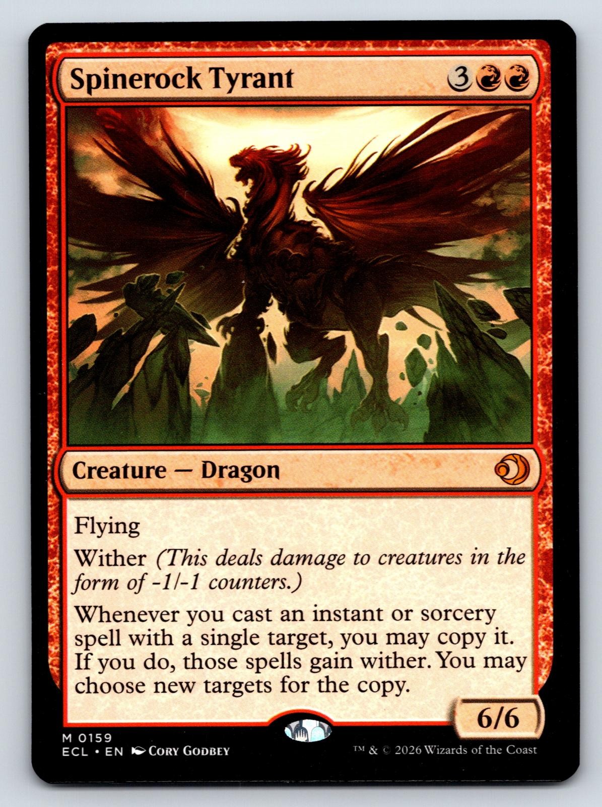 Spinerock Tyrant 159 Mythic Lorwyn Eclipsed Magic: The Gathering Near Mint