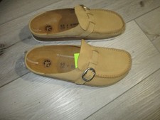 New Birkenstock Buckley Leather Clogs/Mule Moccasin Shoes Wheat BR Sz40,9-9.5 US