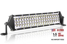 12 Inch Led Light Bar 264w Ip67 Waterproof Five Rows Spot Flood Combo Beam