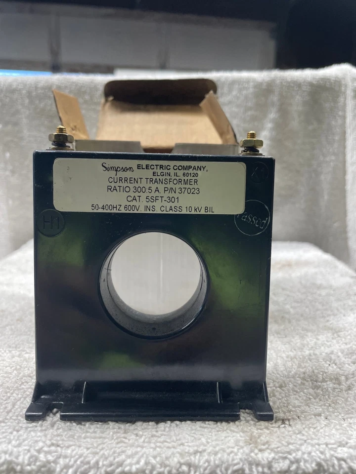 NIB Simpson Electric Current Transformer 5FST-301 Ratio 330.5 P/N 37023 600V - Image 3 of 4