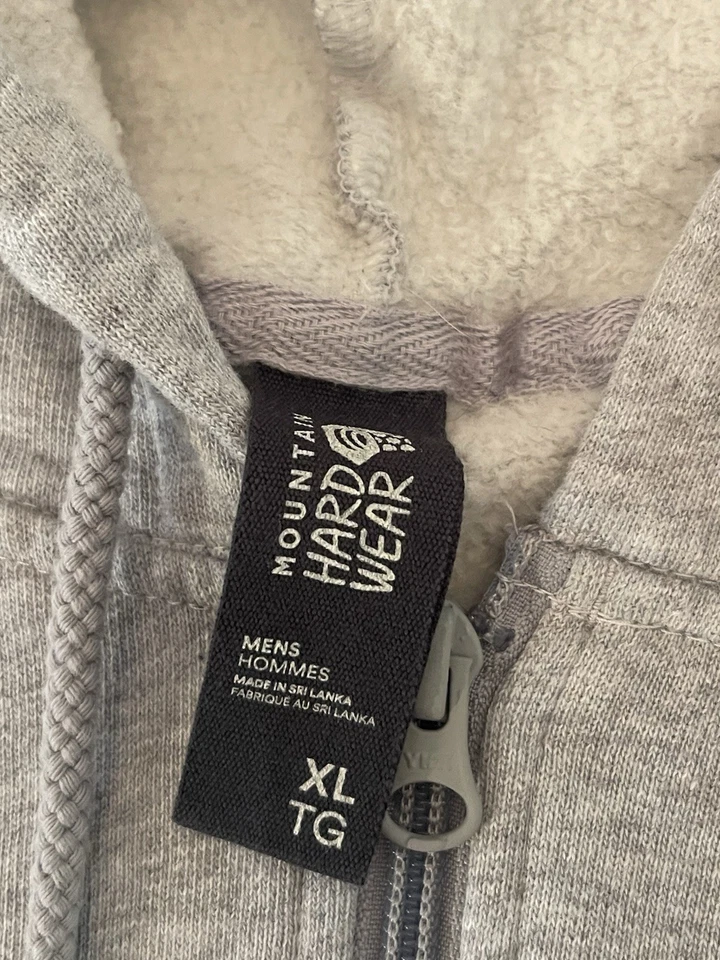 Moletom com capuz Mountain Hardwear extra grande, zíper completo. - Imagem 2 de 4