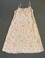 New Look Floral Spaghetti Strap Knee Legnth Dress Pink Blue White Multicolor