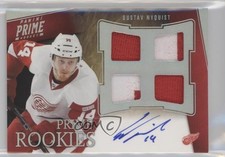 2011-12 Panini Prime Rookie Auto Silver 26/50 Gustav Nyquist #119 Patch 0af