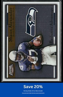 Shaun Alexander 2002 Pacific Exclusive #20 Exclusive Advantage Seahawks E75
