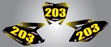 Custom number graphics for Suzuki RMZ450 2008-2016 No2 stickers / decals