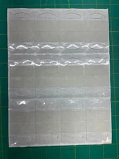 192 Self Adhesive clear plastic Hang Tags, 1-1/2” x 1-3/4” retail items