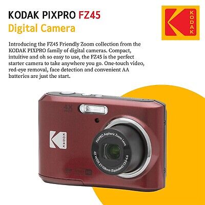 Kodak PIXPRO FZ45 Digital Camera (Red) + 32GB Memory Card + Kodak PIXPRO FZ45 Digital Camera (Red) + 32GB Memory Card +