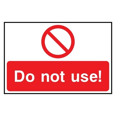 A1 GRAPHICS LTD Do Not Use! Sign or Sticker | LOCK0013