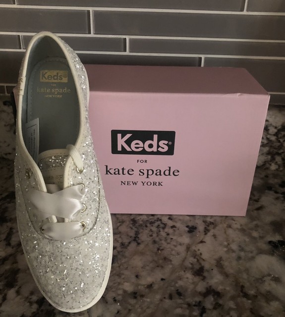 Keds Kate Spade Glitter SNEAKERS Wedding Cream  US / 40 EU for sale  online | eBay