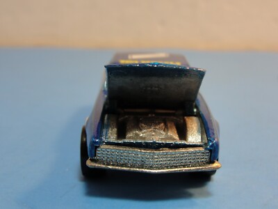 Vintage 1982 Hot Wheels 67 Camaro Hot Wheels Blue Race Car #1