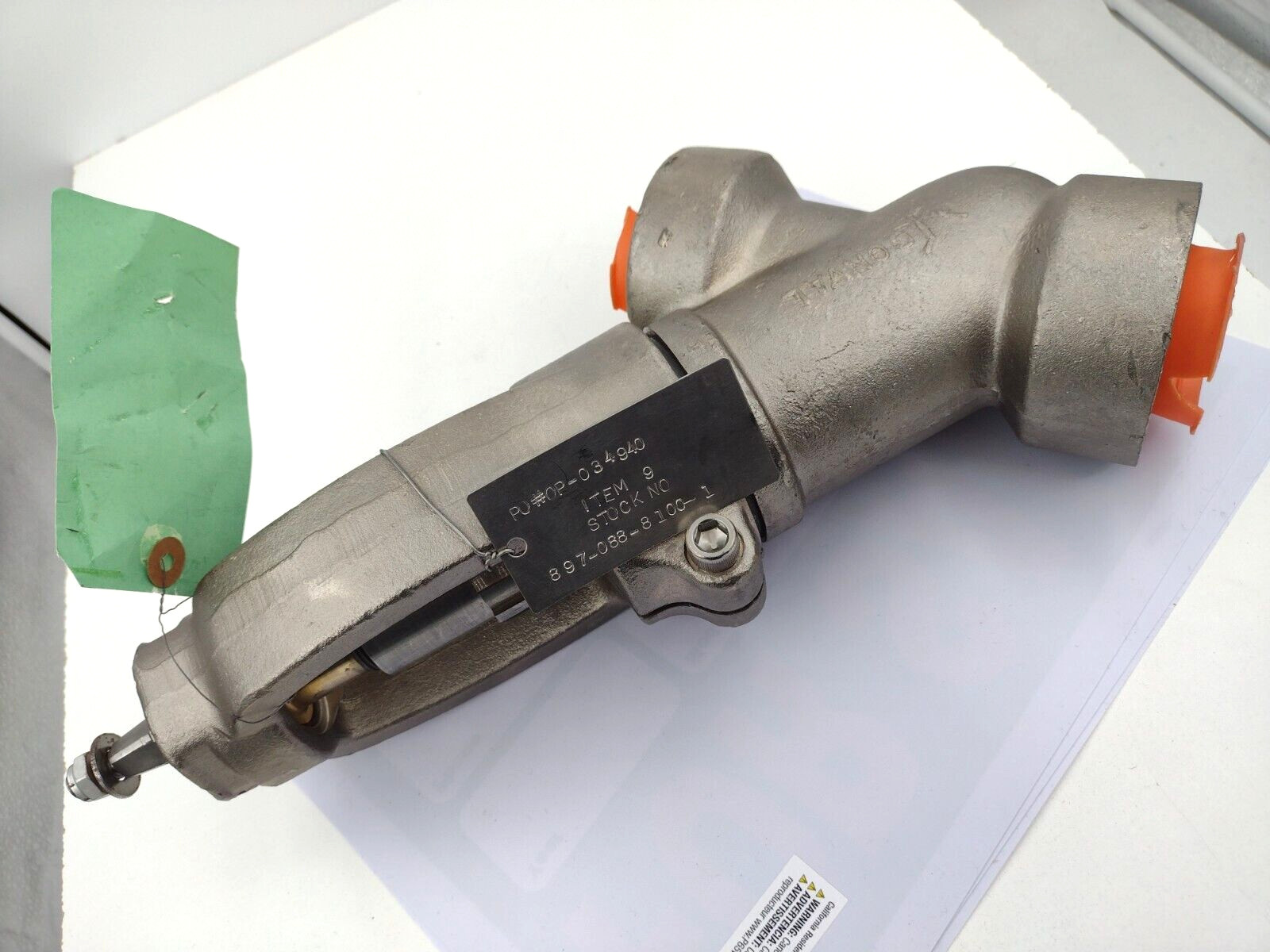 * Conval ClampSeal 1.5-12G2-A105 1.5" Y Globe Valve Series 1500 850F