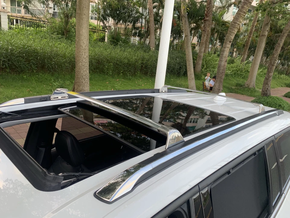 Barras transversales de 2 piezas para Jeep Compass 2007-2016 rieles de techo rieles laterales barras de techo Foto 3 de 4