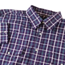 Wrangler Mens XL Western Pearl Snap Shirt Long Sleeve Button Up Rancher Cowboy