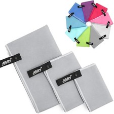 ActiDry Microfibre Towel 3+1 Set (70x140, 40x60, 30x40 cm + bag) - light and abs