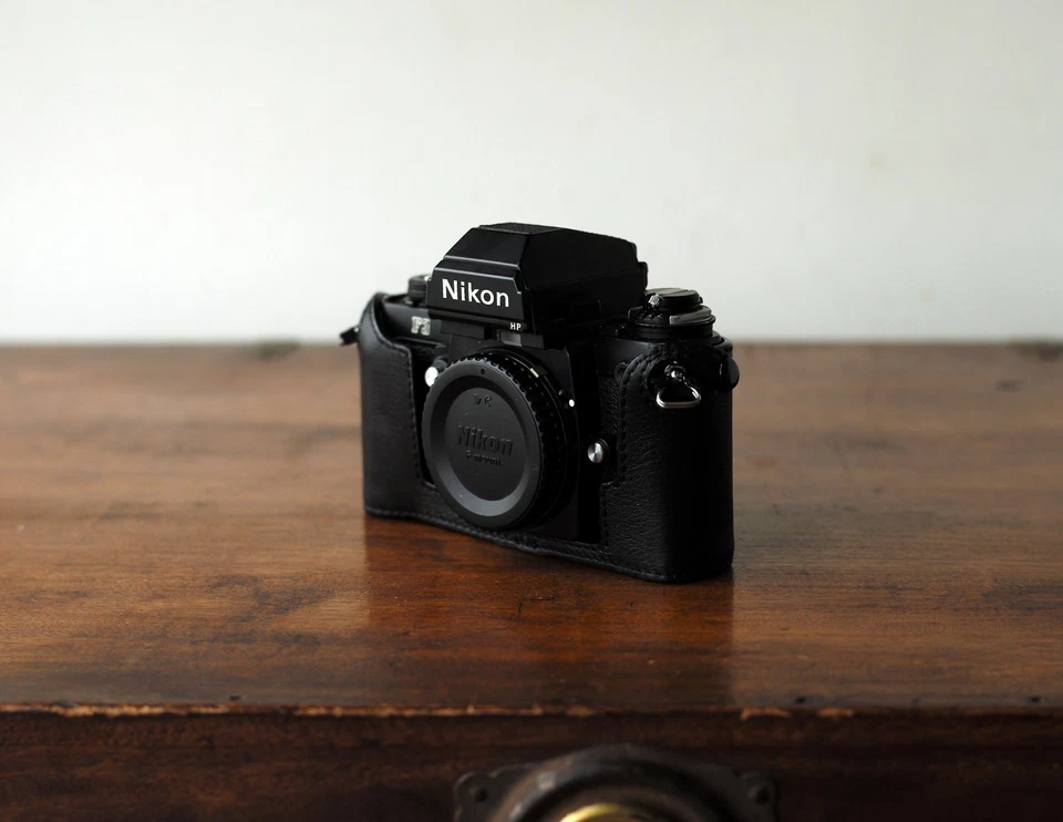 Mr. Zhou Black Leather Half Case for Nikon F3 F3HP SLR Camera Fits Nikon F2 too! - Image 4 of 4