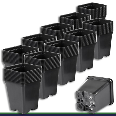 Pflanztopf 100 x 0,5 L schwarz 9x9x9,7cm Blumentopf Pflanzgef Blumenkbel  | eBay.de