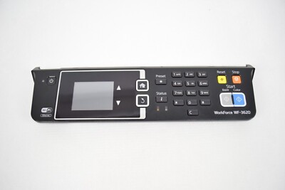 EPSON WF-3620 WorkForce Inkjet Color Printer Front Control Panel