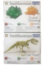 Smithsonian STEM T - REX FOSSIL KIT And CRYSTAL GROWING Set - NEW