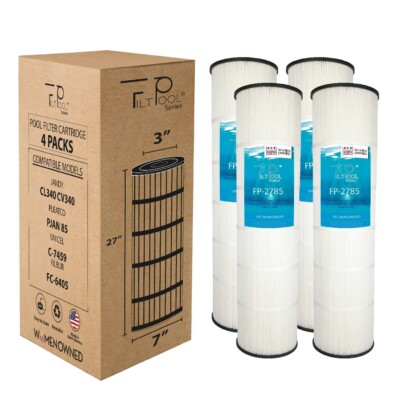 Pool Cartridge Replaces: Jandy CL340, CV340, A0557900, R0554500, FP-2785-4Pack
