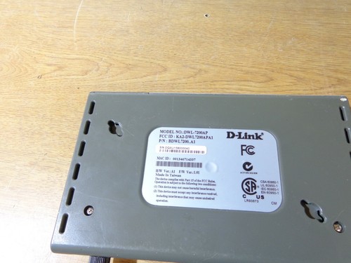 D-Link DWL7200AP PoE 2.4/5 Wireless Access Point (NO AC Adapter) BDWL7200 ROUTER - Picture 4 of 4