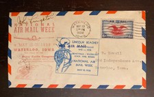 1938 NAMW Cover Pilot Signed John Livingston- The Dean Of American Air Racers