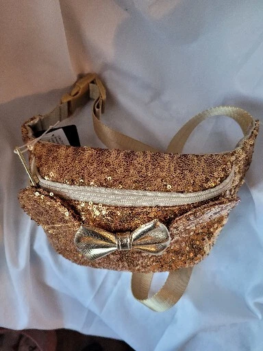NWT Loungefly Disney GOLD Sequin Minnie Mouse Fanny Pack eBay