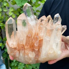 7.6lb Natural White Clear Quartz Crystal Cluster Raw Healing Specimen