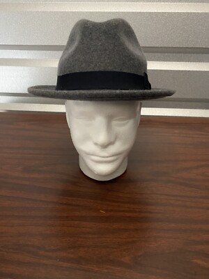 Gutteridge Dal 1878 Hat Size 58 Gray Black Cologne Perfume Fedora