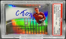 2011 Platinum Pros Chris Owings PSA 9 *Top Pop 1* Diamondbacks Auto Refractor RC
