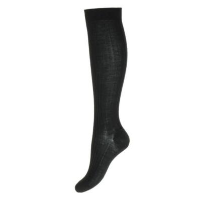 Pantherella Wool Rib Knee High Ribbed Wool Long Sock - Women
