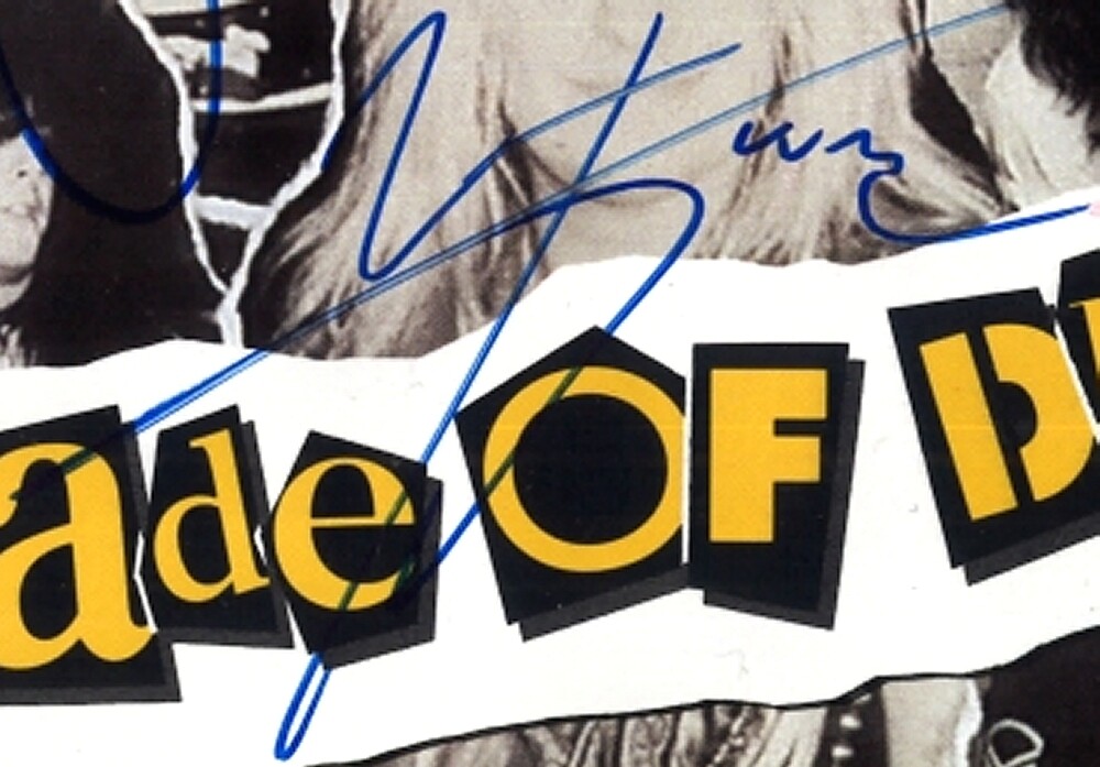 MOTLEY CRUE Vinyl LP FULLY SIGNED Mick Mars Decade of Decadence LD