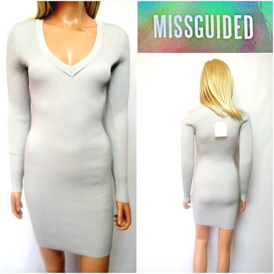 grey bodycon mini dress