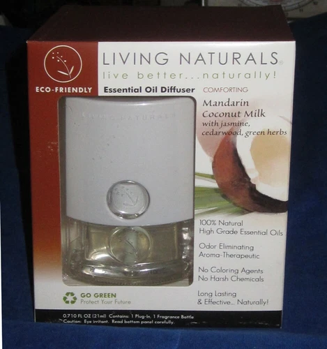 Living Natural Essential Oil Diffuser Comforting Mandarin Coconut Milk