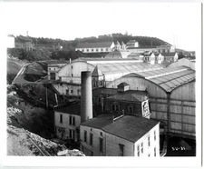 1910s SAN FRANCISCO SUTRO BATHS REAR VIEW w/PUMPHOUSE & RAILWAY BARN~8x10" PHOTO