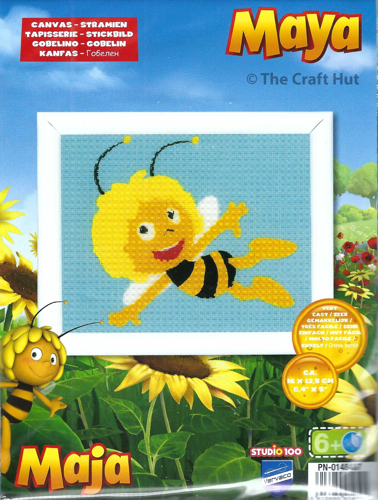 Vervaco Kits for Kids Easy Beginner Complete Tapestry Kit Maya Bumble Bee New