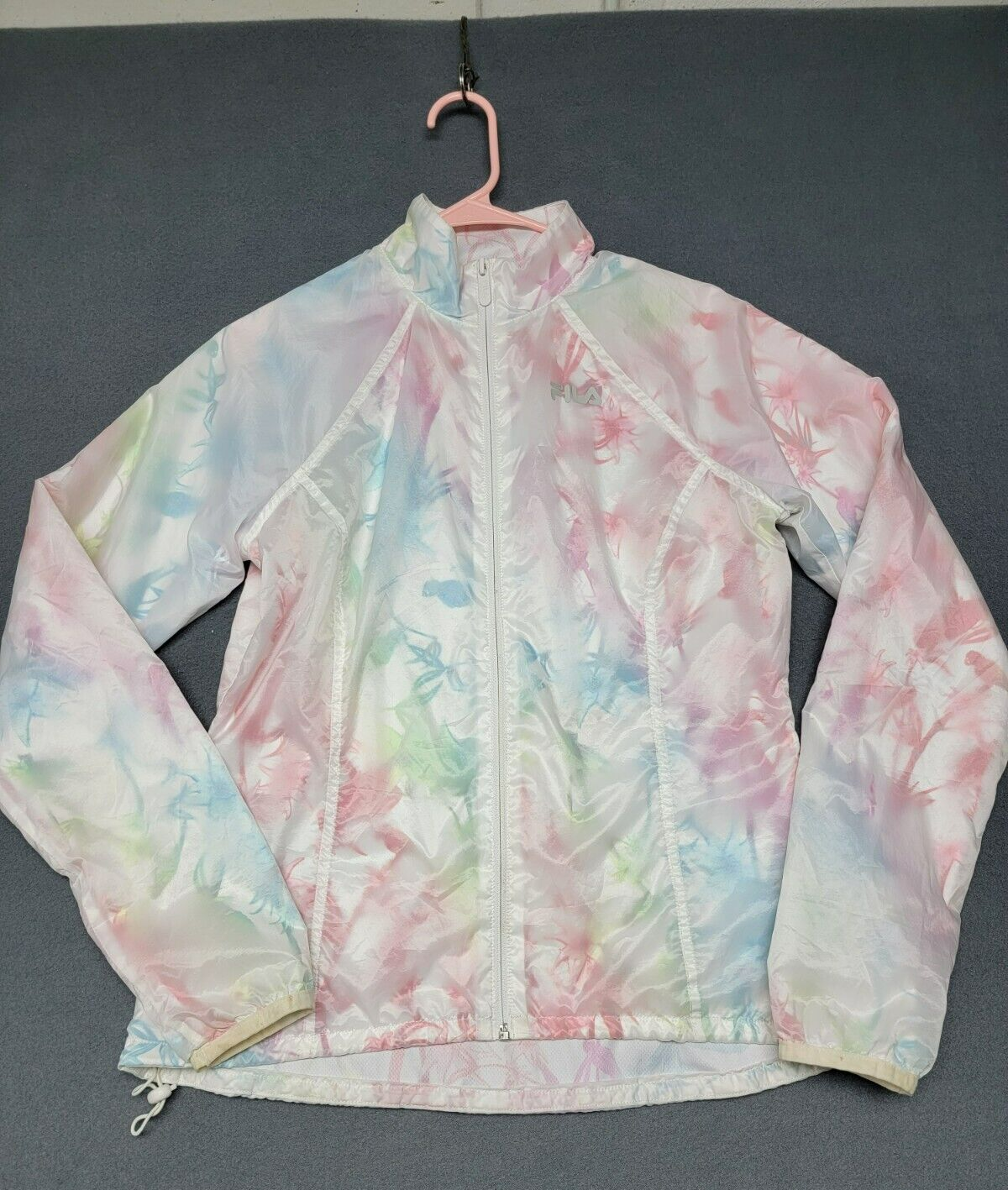 Giacca a vento FILA SPORT donna PICCOLA rosa tropicale viola zip leggera