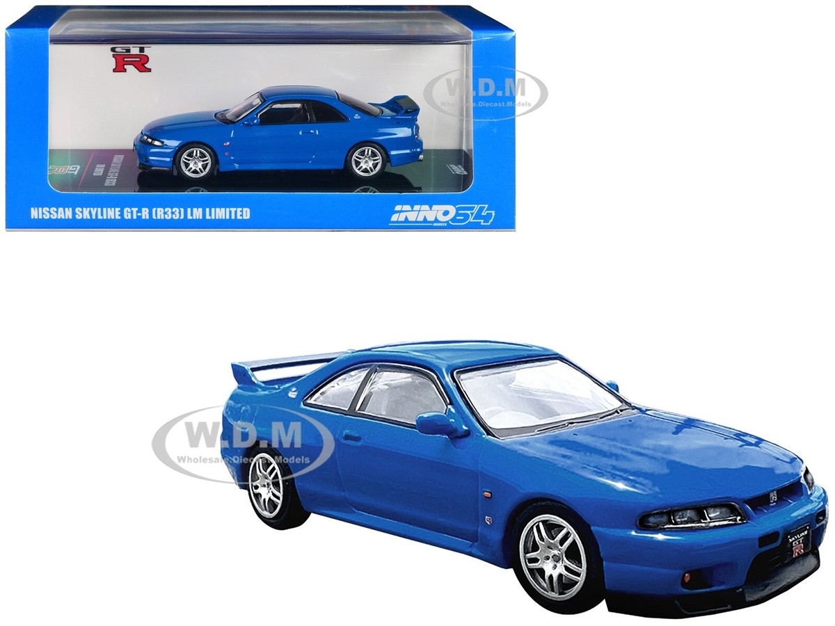 ミニカー Nissan Skyline GT-R V-Spec LM R33 NISSAN SKYLINE GT-R R33 RHD BLUE 