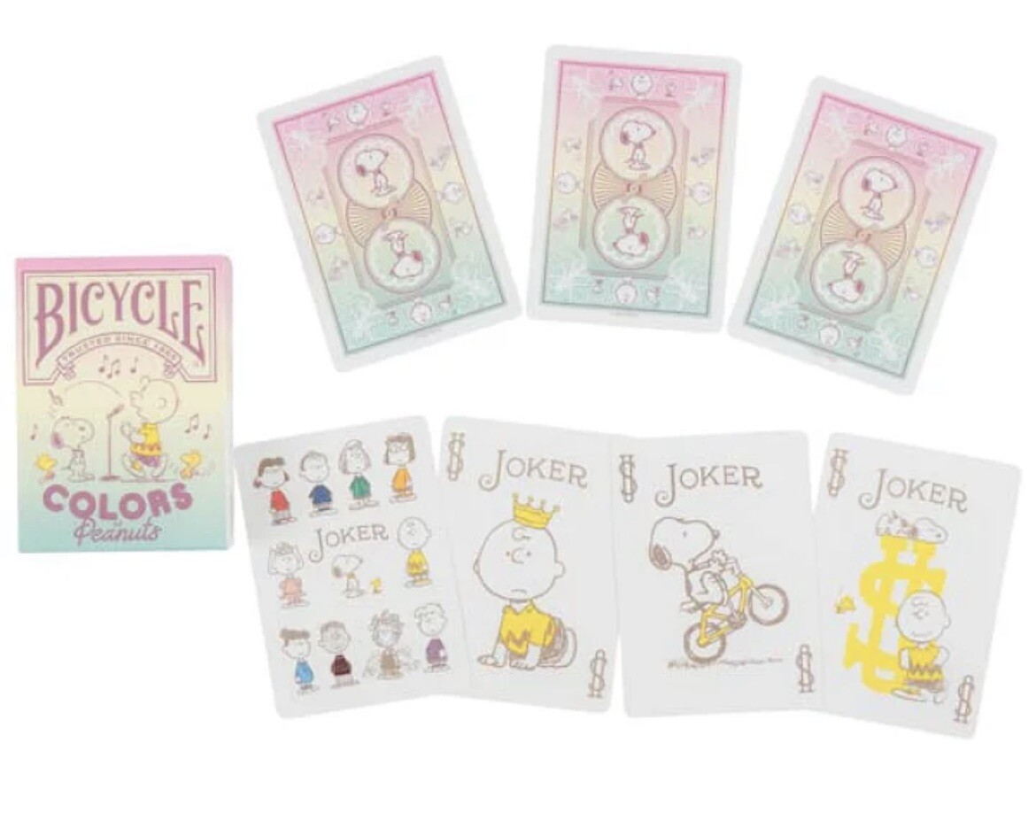 Bicycle Playing Cards COLORS PEANUTS SNOOPY , New Sealed