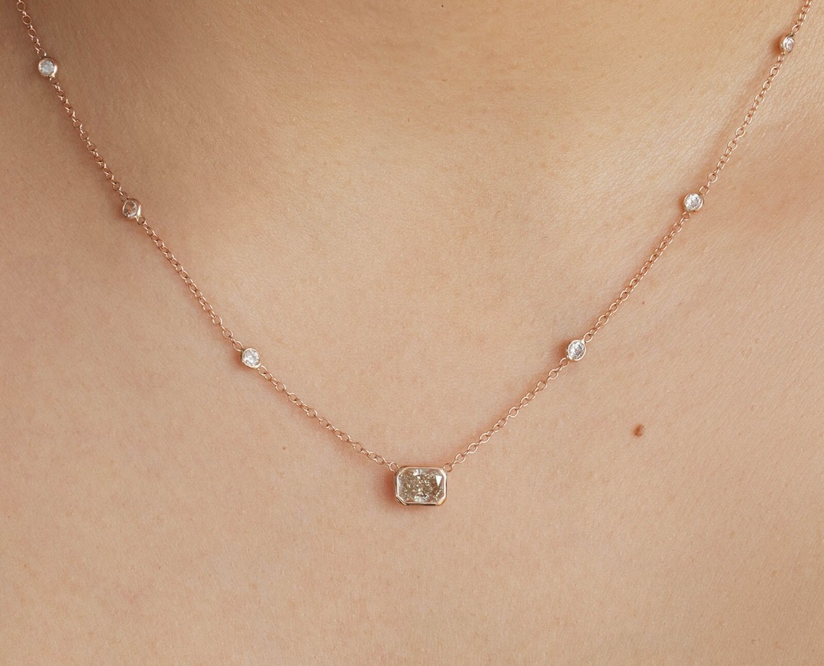 ブレスレット LESS IS MORE 14K Gold Antique Cognac Diamond Necklace 14K gold antique cognac diamond necklace - Less is more | 60