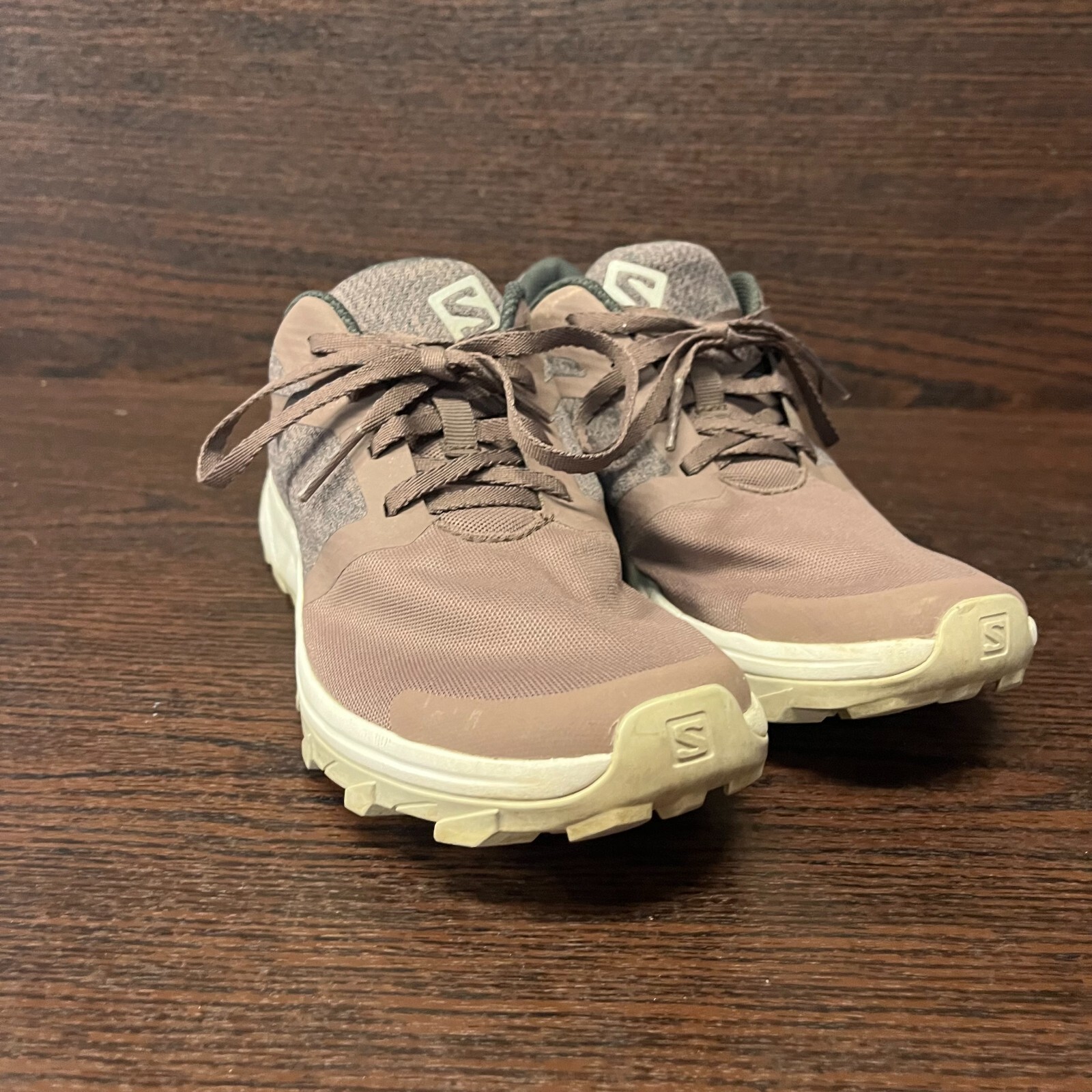 Scarpe stringate Salomon Outbound 407913 donna 7 scarponi da trekking marrone grigio contragrip