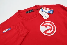 Atlanta Hawks PRO STANDARD Embroidered Knit Sweater Crewneck Red Men’s 3XL New