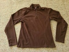 EUC TNF The North Face Women's TKA 100 1/4 Zip Fleece Pullover Brown Size Small