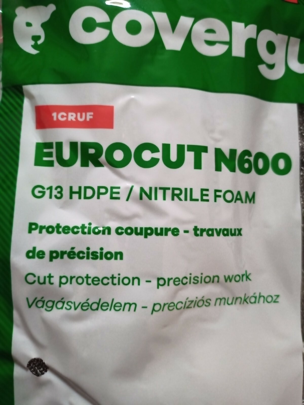 Gants anti coupures EUROCUT N600 lot de 5 paires taille XXL en tricot polyéthylène