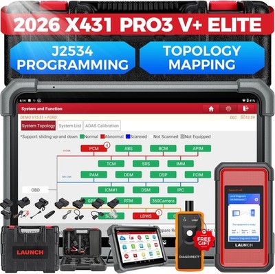 2026 LAUNCH X431 PRO3S+ Elite PRO5 Car Diagnostic Scanner Programming ECU Coding