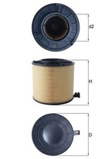 MAHLE Luftfilter LX 4406 Filtereinsatz für AUDI A4 B9 8W2 8WC Avant 8W5 8WD A5